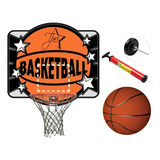 Kit Cesta De Basket Nba Profissional Bola Oficial Bomba